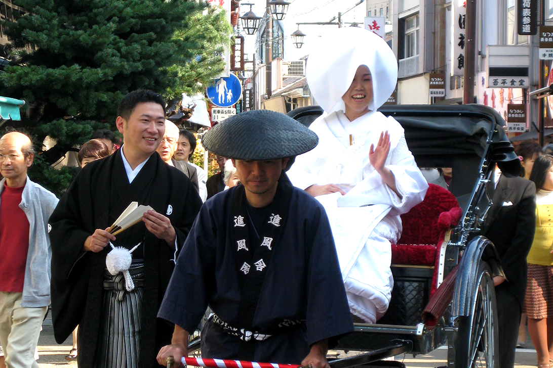 結婚式演出 人力車