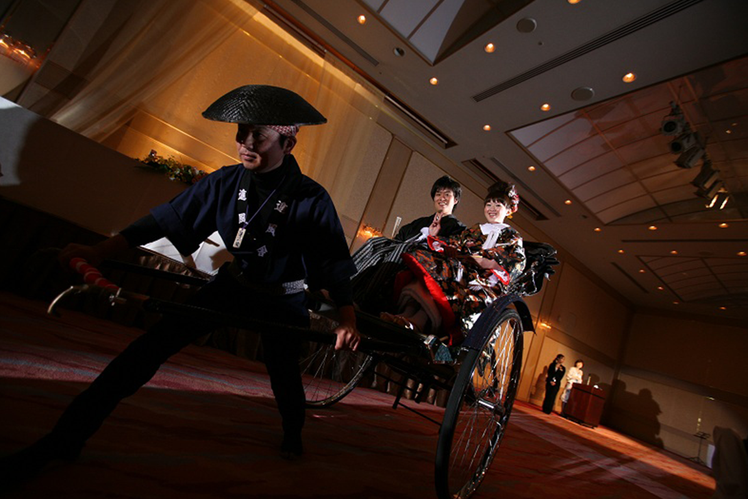 結婚式演出 人力車